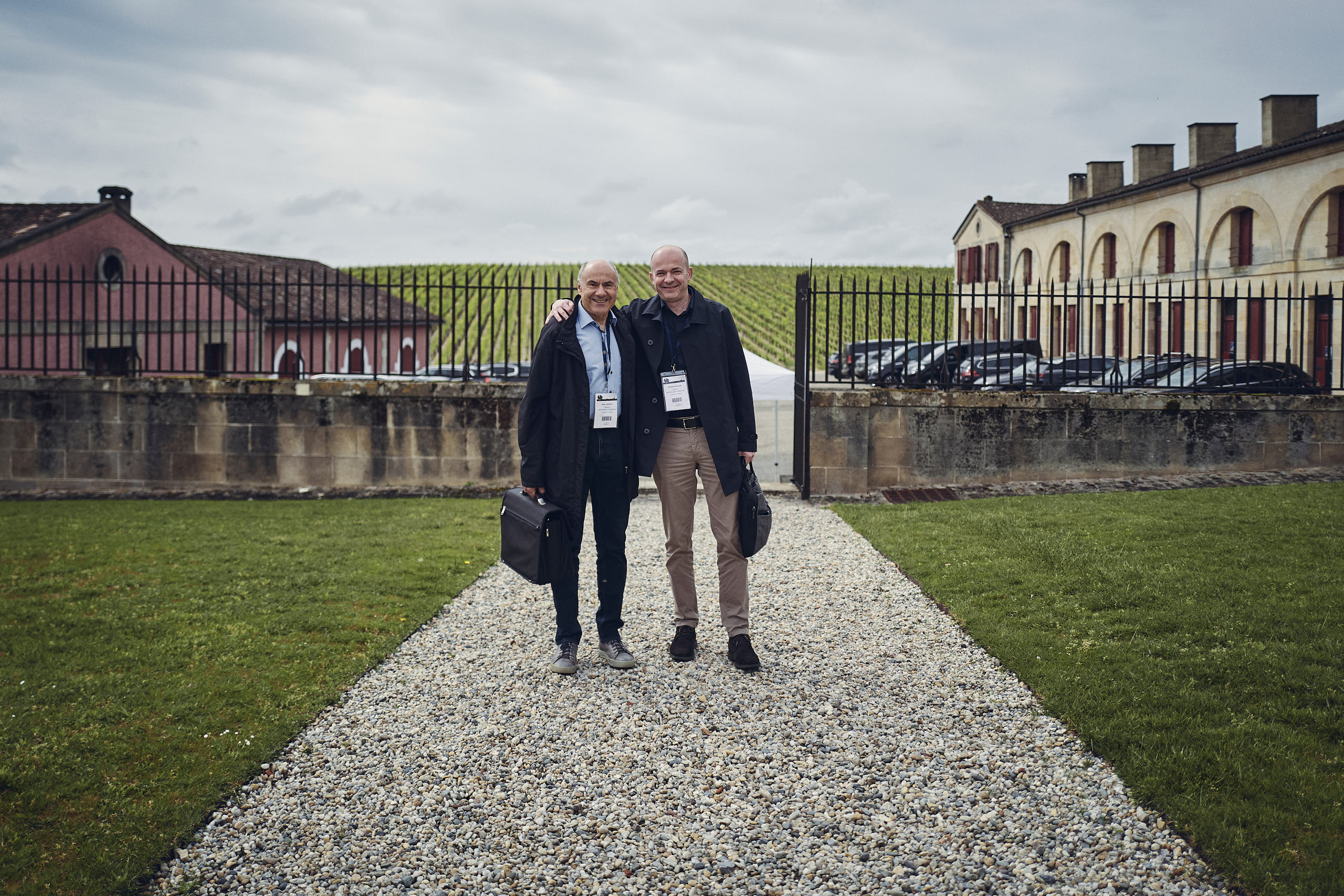 Max Gerstl und Pirmin Bilger auf Besuch bei Château Lafite-Rothschild (Médoc, Pauillac)