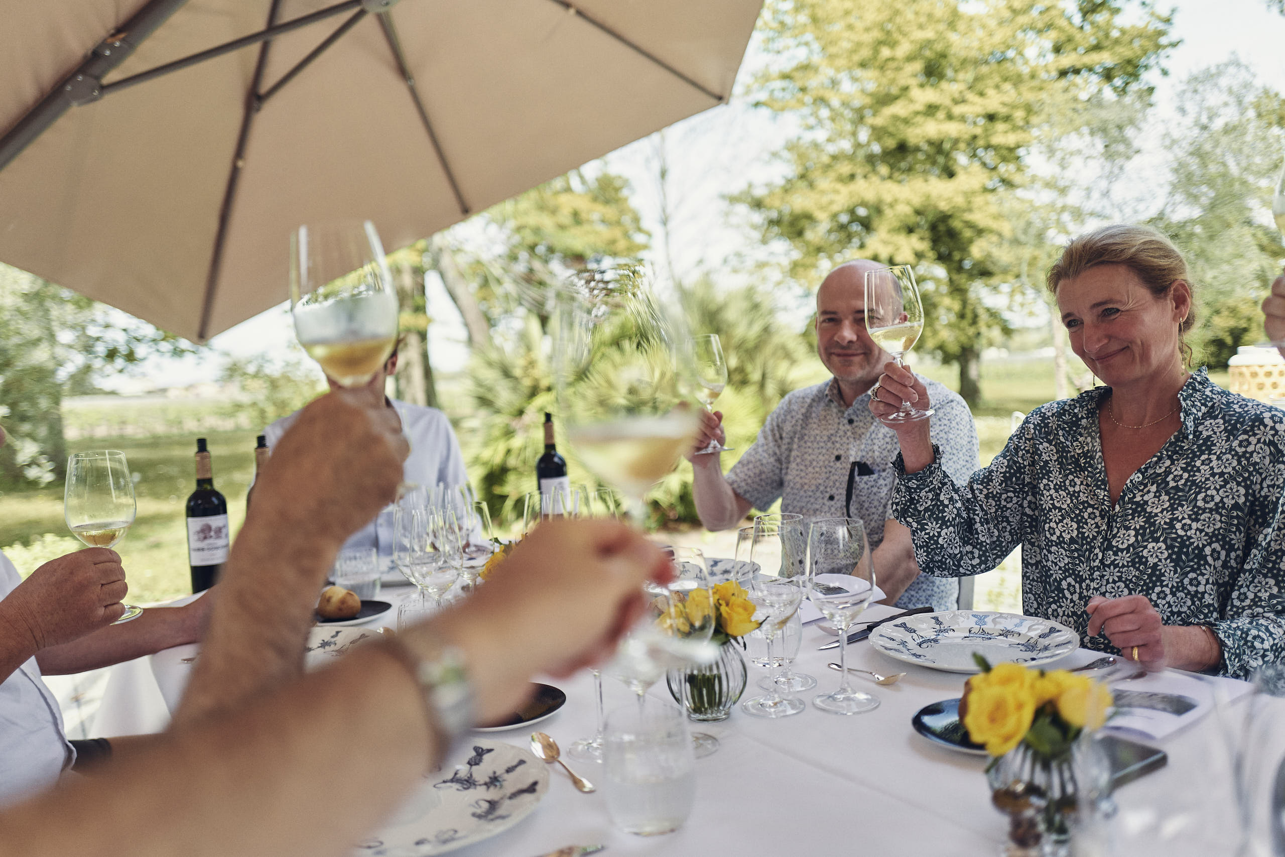 Pirmin Bilger auf seinem jährlichen Besuch auf Château La Fleur.