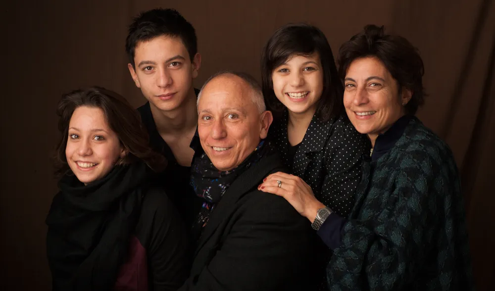 Castello di Ama: Lorenza Sebasti Pallanti und Marco Pallanti mit ihrer Familie.