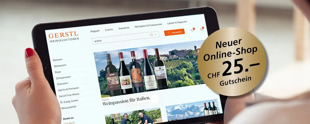 Neuer Online-Shop: Gutschein CHF 25.–, Top-Angebote & Gratislieferung.