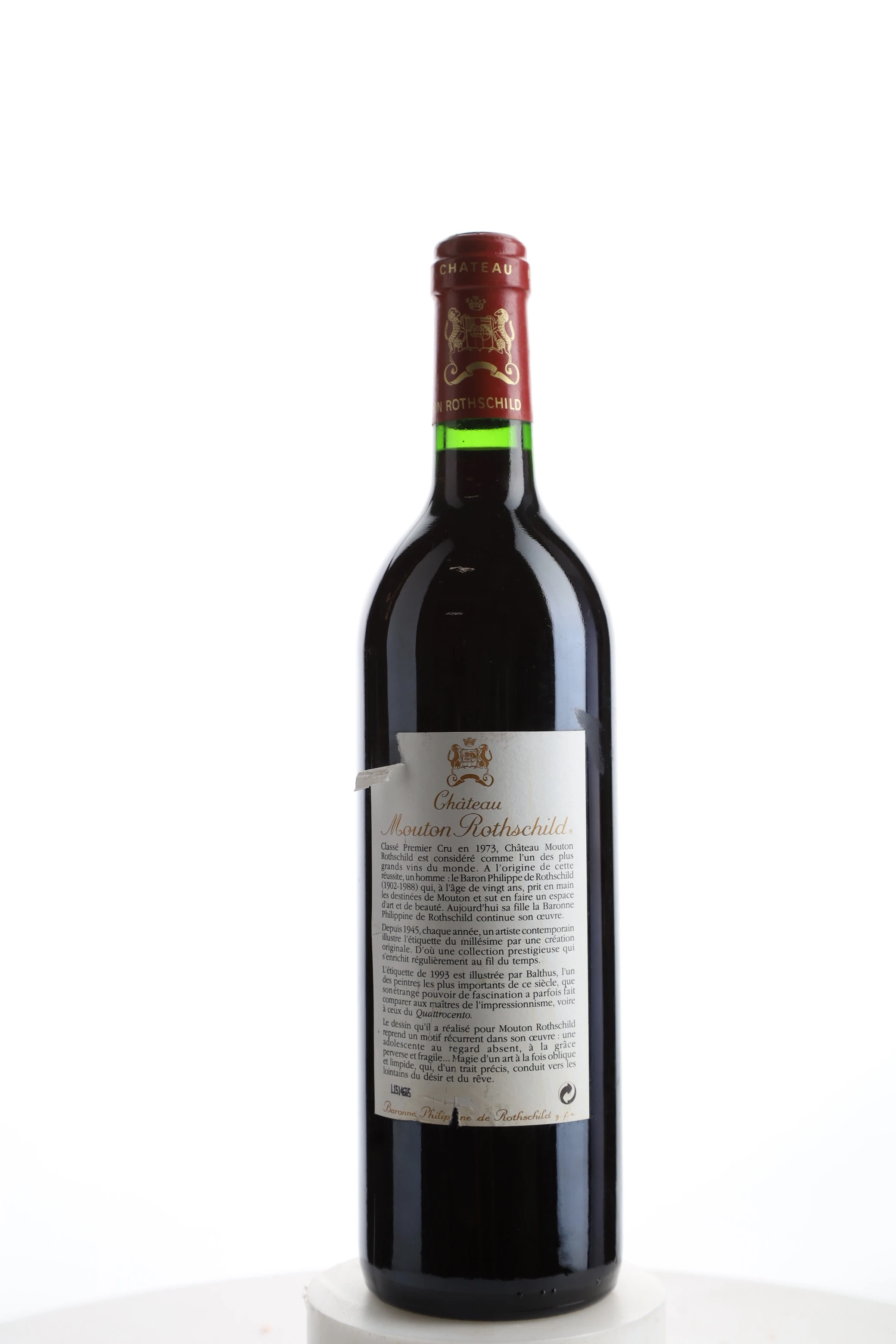 Château Mouton Rothschild 1993 赤ワイン château mouton Rothschild 1993空瓶 【公式通販】