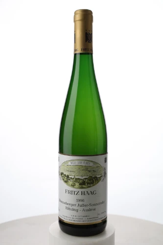 Süsswein, Brauneberger Juffer Sonnenuhr Riesling Auslese Nr. 9 Goldkapsel, 1996, Weingut Fritz Haag