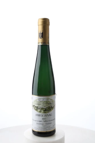 Süsswein, Brauneberger Juffer Sonnenuhr Riesling Auslese Nr. 9 Goldkapsel, 1997, Weingut Fritz Haag