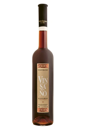 Süsswein, Vinsanto First Release naturally sweet white wine, 2014, Estate Argyros