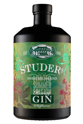Spirits & Portwein, Swiss Highland Gin Honey&Wildflower, Distillerie Studer