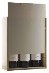 Holzkiste für 3 Flaschen 75cl (nicht für Riesling-Flaschen geeignet)